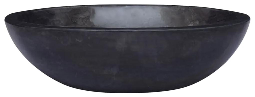 vidaXL Gootsteen 53x40x15 cm marmer zwart