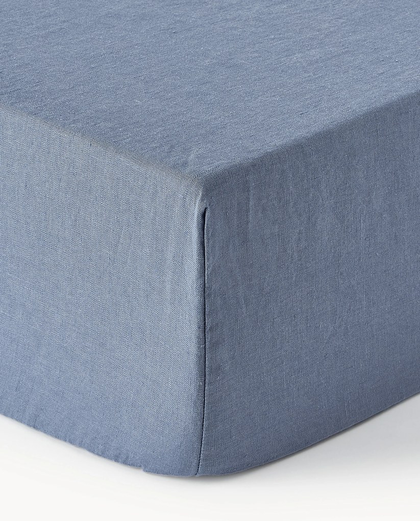 Boxspring hoeslaken Airy, gewassen linnen