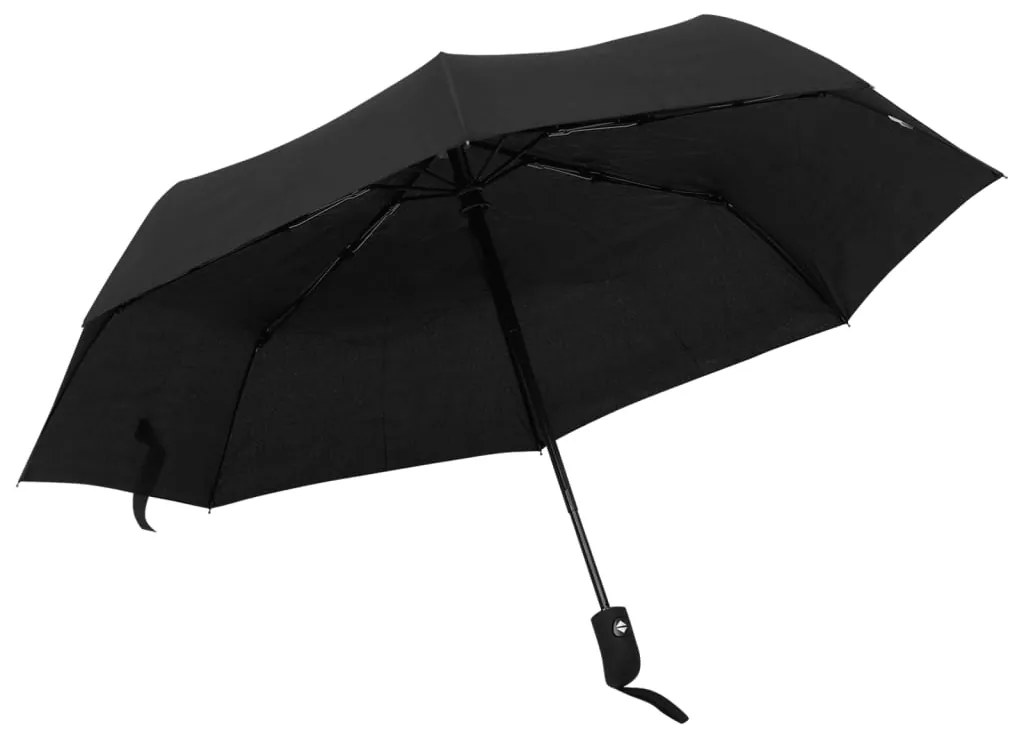 vidaXL Paraplu automatisch inklapbaar 95 cm zwart