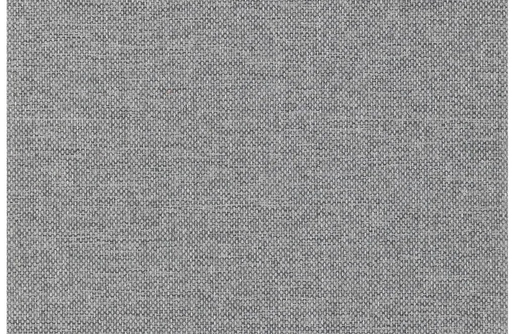 Goossens Eetkamerstoel Funk RVS Poten grijs stof leuning en Transparant skater wiel met rvs kapmet wielen, modern design