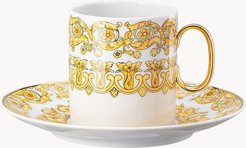 Porseleinen koffiekopje Medusa Rhapsody met schoteltje
