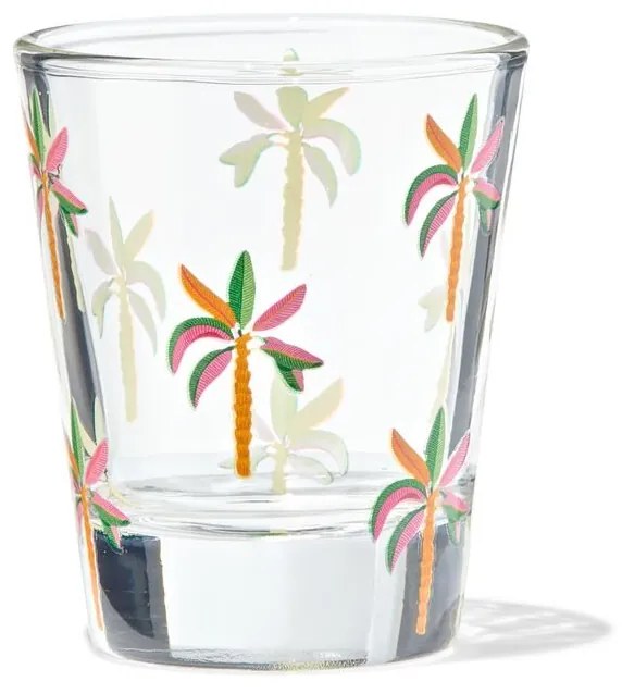 HEMA Borrelglaasje Palmbomen 50ml