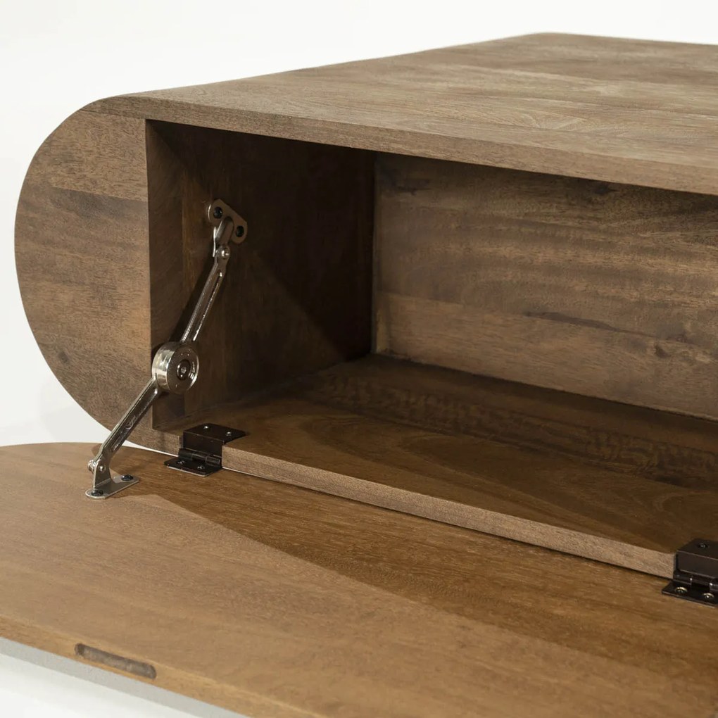 Salontafel Met Opbergruimte - 130 X 60cm.