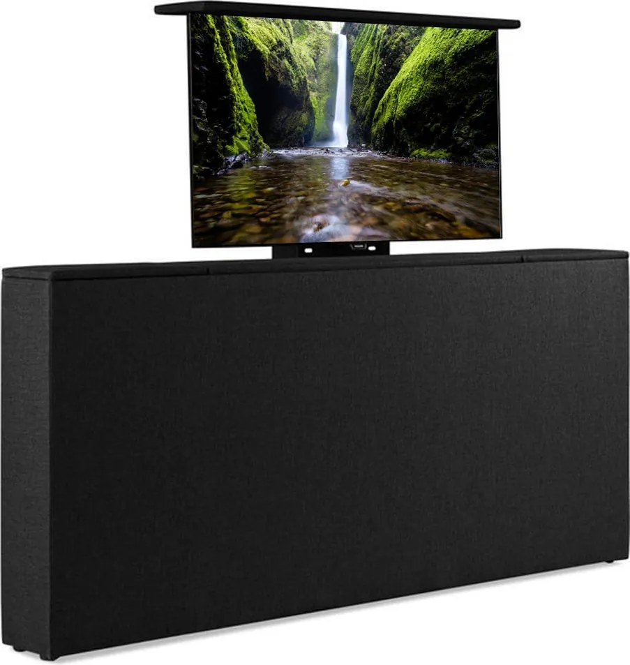 Elektrische Boxspring Romantic + tv-lift 160x200 cm (antraciet)