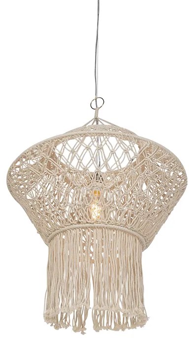 Landelijke hanglamp macramé 90 cm - Macra