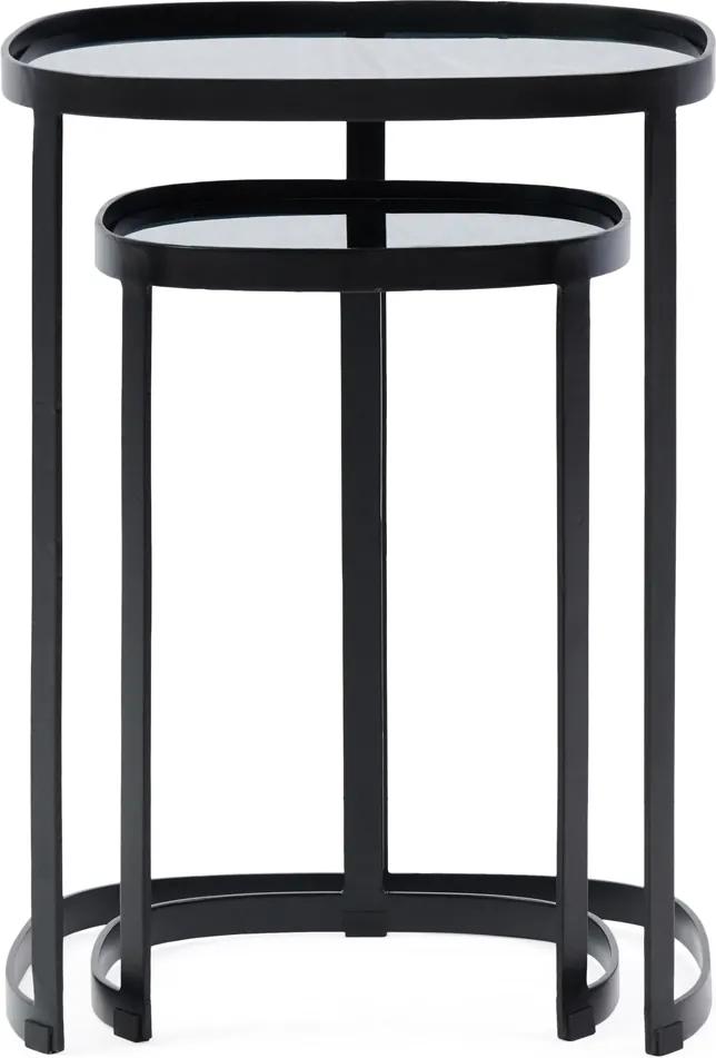 Rivièra Maison - Craig Side Table Set of 2, black - Kleur: zwart