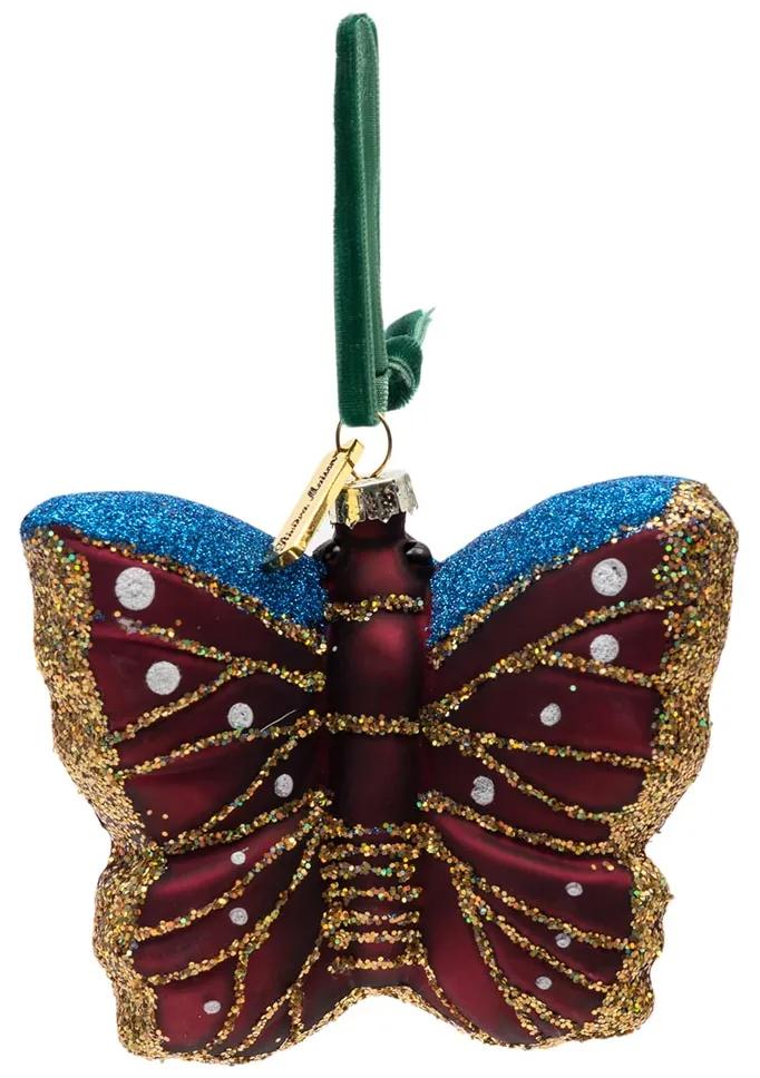 Rivièra Maison - Christmas Butterfly Ornament - Kleur: rood