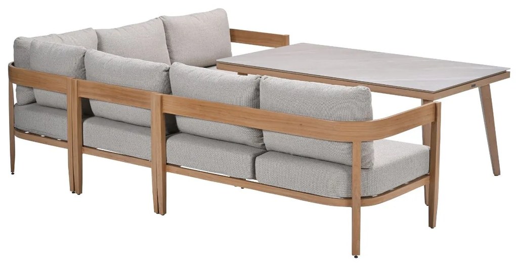 Garden Impressions San Mauro lounge dining set 5-delig - napoli sand
