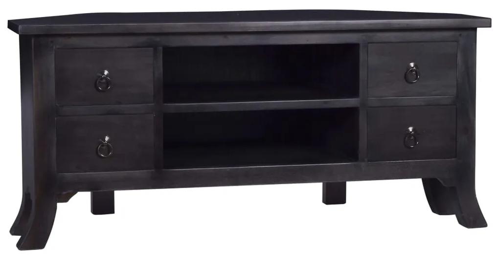 vidaXL Tv-meubel 100x40x45 cm massief mahoniehout lichtkoffiekleurig