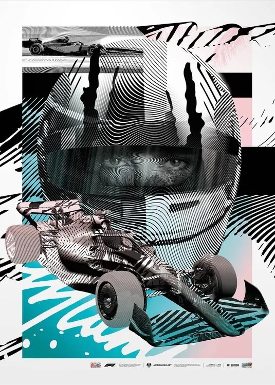 Kunstdruk Formula 1® Print Store Artist Series - Miami Edition - 2ALAS - Black