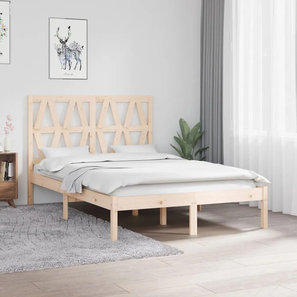 vidaXL Bedframe massief grenenhout 120x200 cm