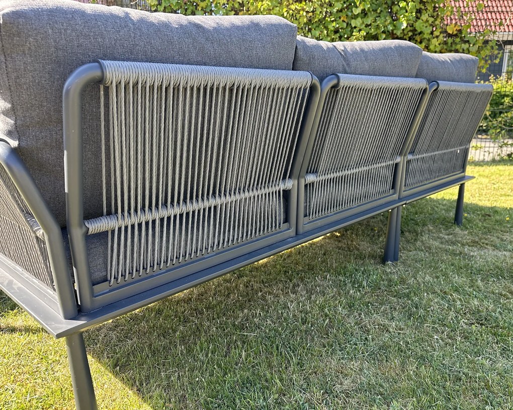 DATHO OUTDOOR Hoek Loungeset - Trino - Aluminium - Datho Outdoor - Antraciet