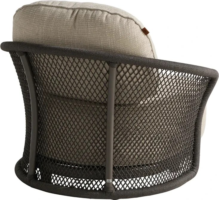 4 Seasons Outdoor Tobego loungestoel Terre Loungestoel bruin weerbestendig