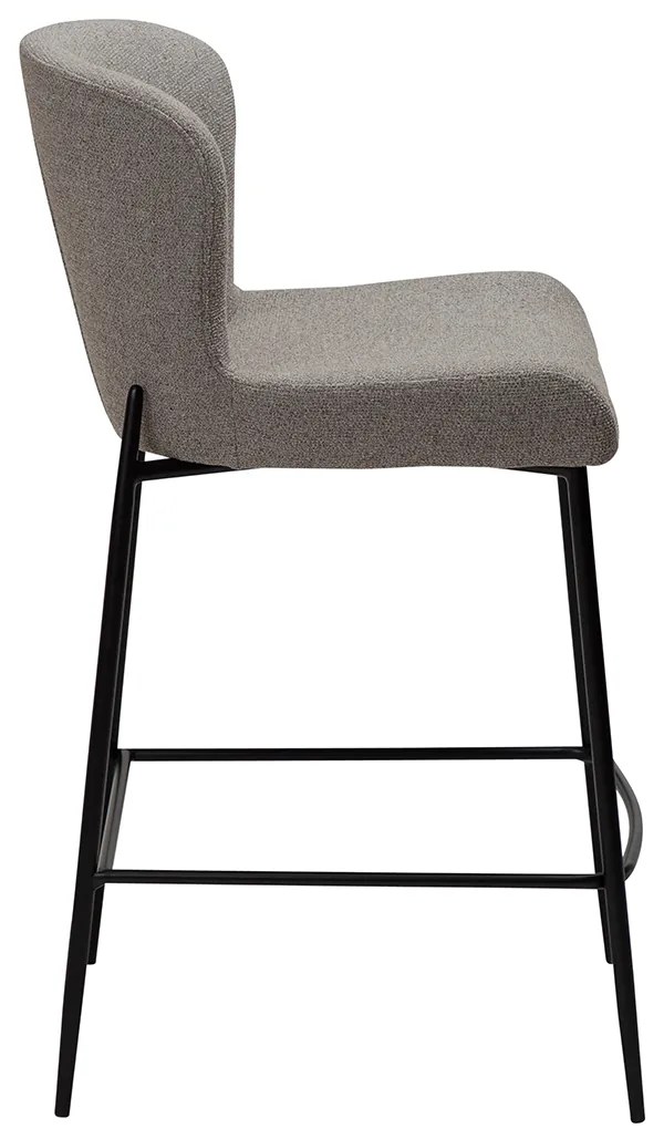 Dan-Form Glam Counter Barstoel Boucle Grijsbruin