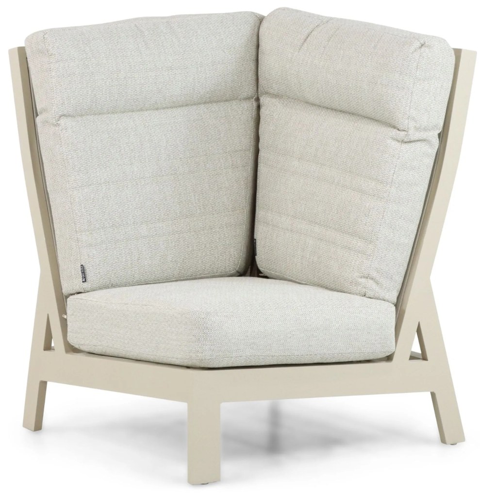 Hoek loungeset 6 personen Aluminium Taupe Lifestyle Garden Furniture Evora