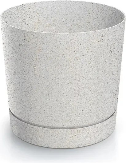 Prosperplast Tubo P Eco Wood Bloempot - ECO Wit - Ø 39 cm - Met echt hout