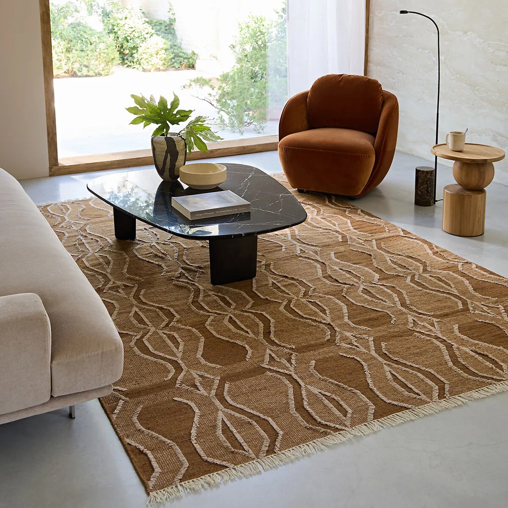 Handgeweven vloerkleed in wol, Kalah