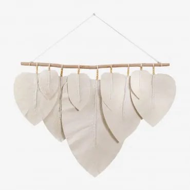 Hangaroa Katoenen Wandtapijt Wit - Sklum