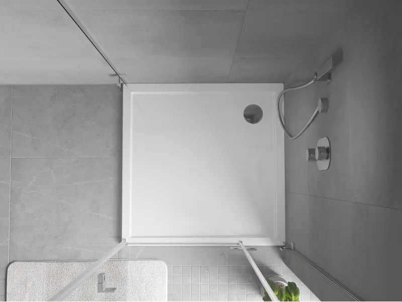 Mexen Flow douchebak vierkant slim 95 x 95 cm, wit glans - 46S109595