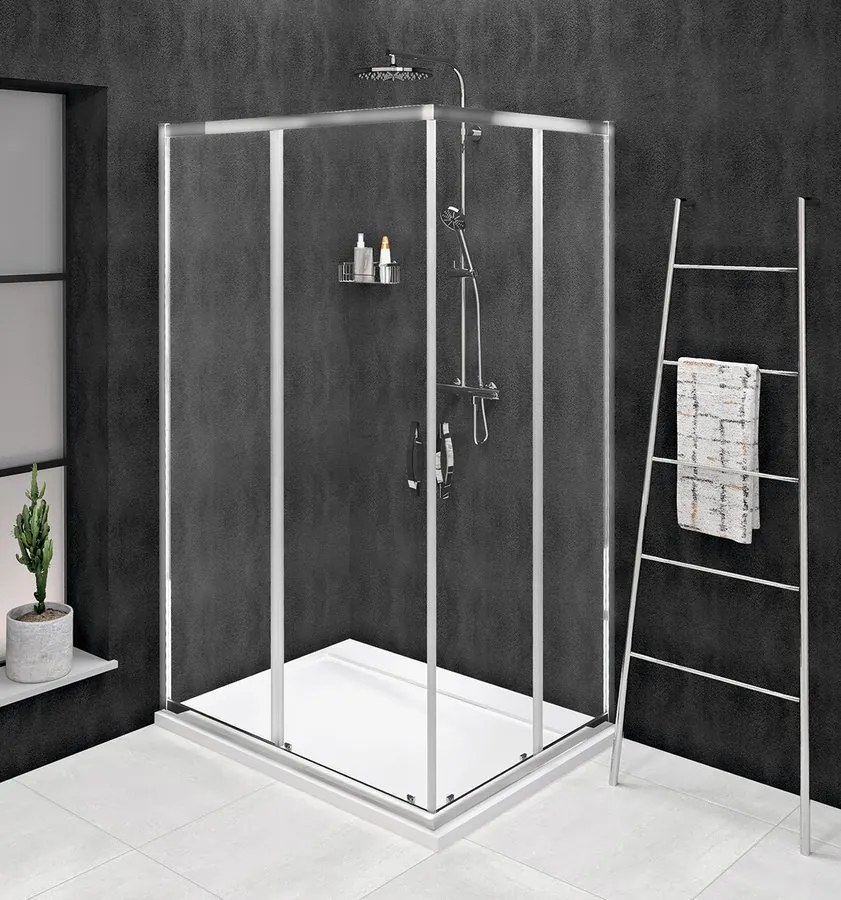 Gelco Sigma douchecabine 110x90cm met helderglas chroom