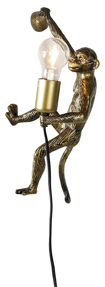 Vintage wandlamp goud - Animal Monkey Klassiek / Antiek E27 Binnenverlichting Lamp