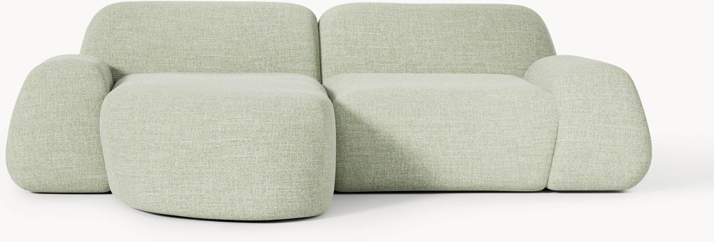 Modulaire bouclé hoekbank Wolke (3-zits)