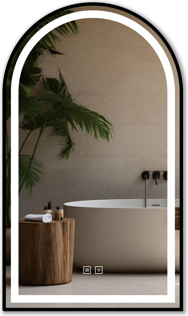 LED Spiegel 60x100cm DASH BLACK