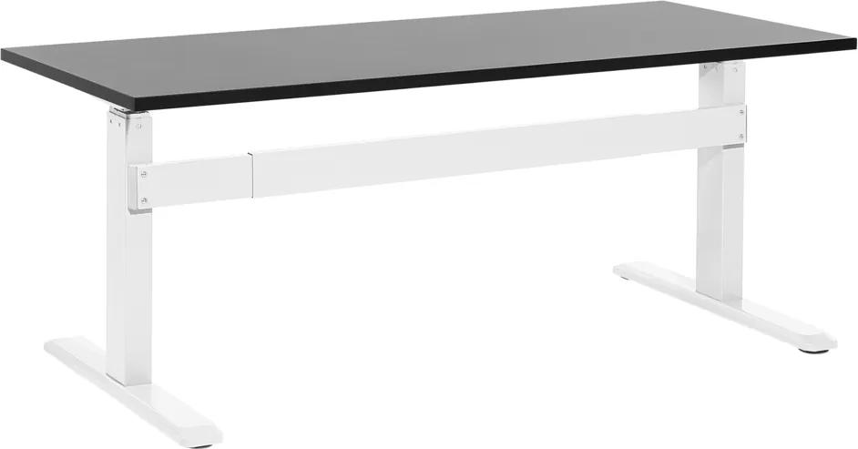 Bureau elektrisch verstelbaar zwart/wit 180 x 80 cm UPLIFT