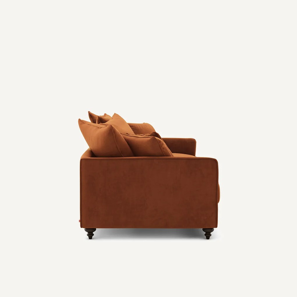 Omvormbare 3-zits fluwelen zetel, Lazare