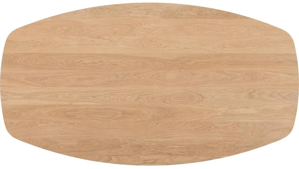 Goossens Excellent Eettafel Uniek, Semi ovaal 220 x 120 cm