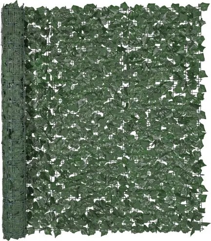 VEVOR Klimop Privacy Fence, 1500 x 2490 mm, Plantenwand, Groene Klimop Hek met Versterkte Verbinding, Kunstmatige Heggen met Wijnbladeren als Decoratie voor Tuin, Erf en Terras