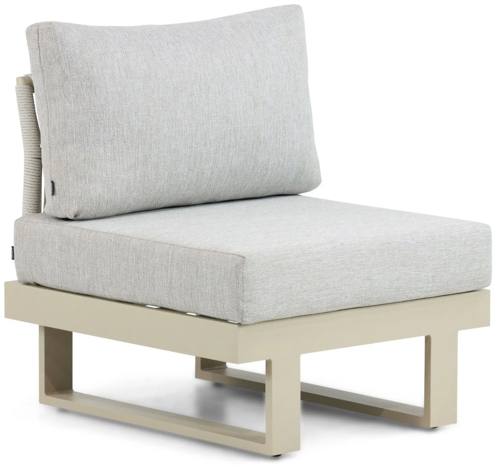 Hoek loungeset 6 personen Aluminium Taupe  Lifestyle Garden Furniture Lorenzo