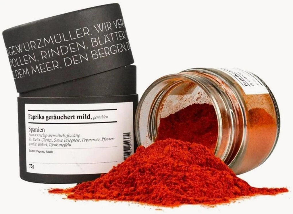 Milde gerookte en gemalen paprika De La Vera