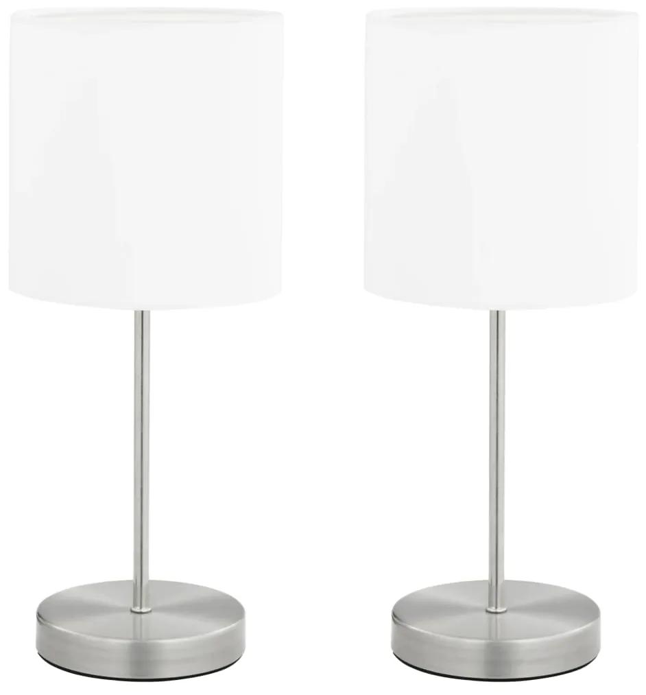 vidaXL Tafellampen 2 st met aanraakknop E14 wit