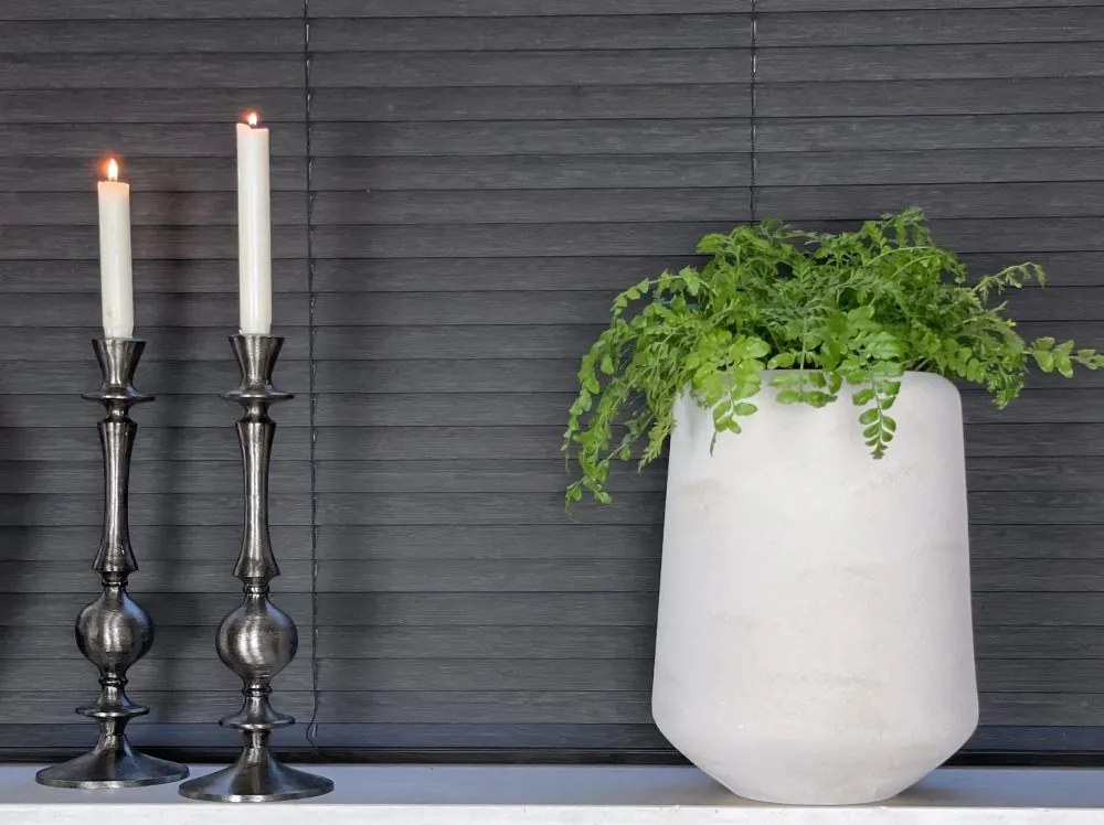 Bloempot wit – bloempot Marbella, middel – bloempot wit
