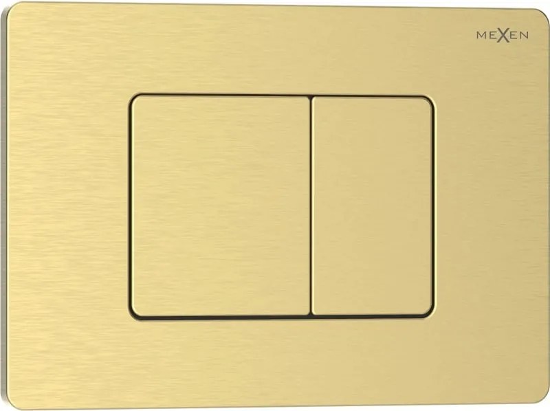 Mexen Tex 05 spoelknop roestvrij staal, geborsteld goud - 6105-11