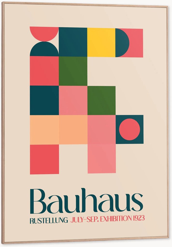 Ingelijste digitale print Bauhaus