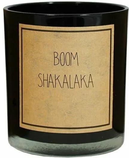 My Flame Lifestyle scented soy candle black boomshakalaka