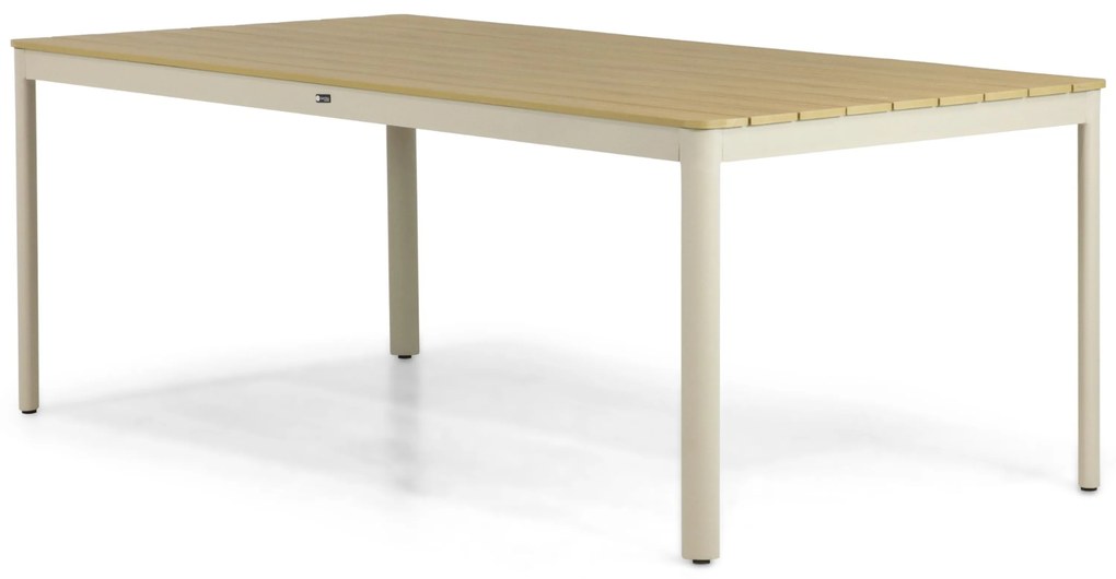 Dining Tuintafel rechthoekig 200 x 103 cm Aluminium Taupe Santika Mind