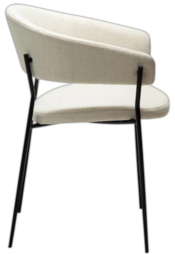 Dan-Form Reboot Eetkamerstoel Met Ronde Rug Boucle Simply Beige