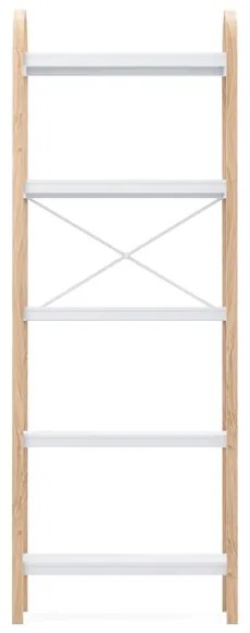 Umbra Bellwood opbergkast 26x61x170cm 5-laags Essenhout Wit/naturel 1016840-668