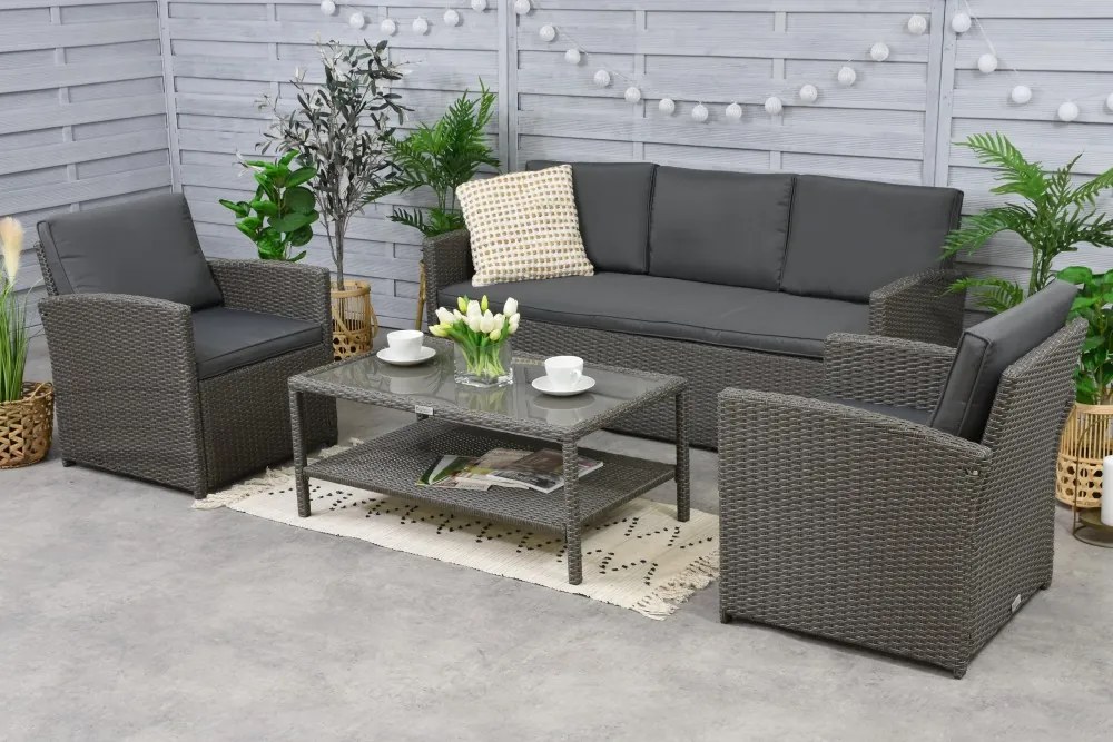 Tuinmeubelen Monaco Coffee 5 Garden Point antraciet