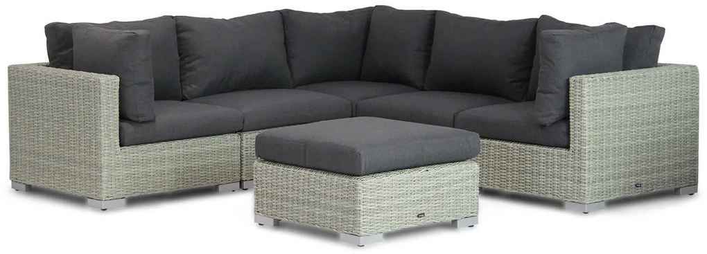 Hoek loungeset 5 personen Wicker Grijs  Garden Collections Cuba