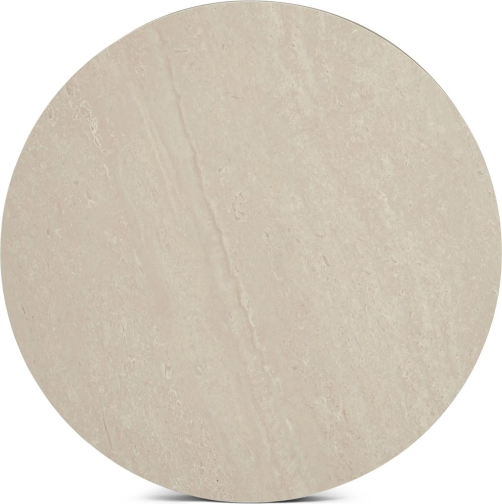 Tuintafel rond 90 cm Zand/Beige Tivano in hoogte verstelbare