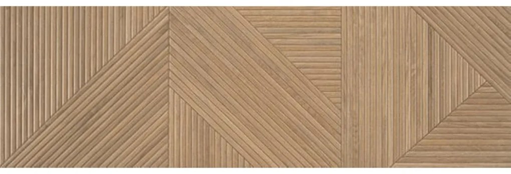 Valence Stripes decor wandtegel 32x100cm bruin
