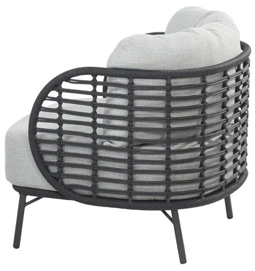 4 Seasons Outdoor Fabrice loungeset 5-delig met Yoga tafel SALE  Loungeset    antraciet weerbestendig