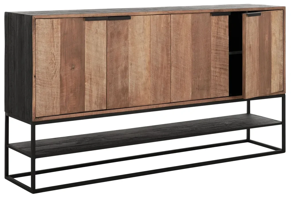 DTP Home Cosmo Groot Dressoir Teak Hout - 185x40x100cm.