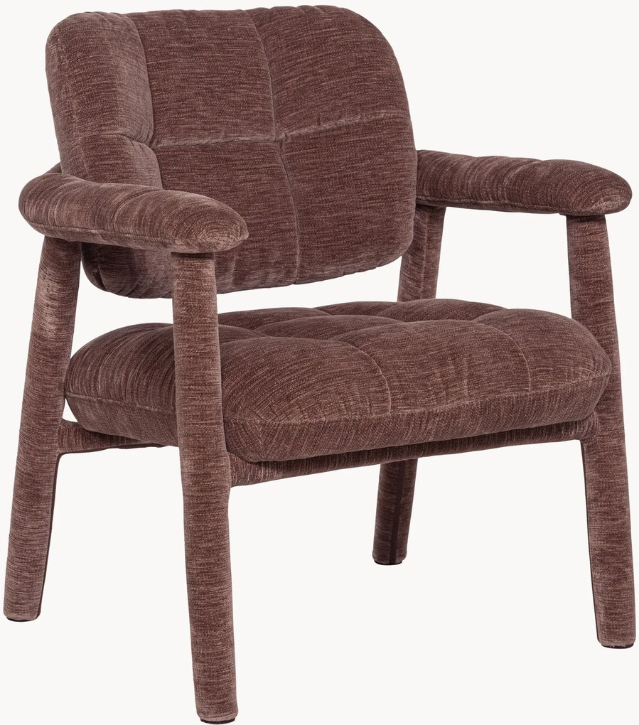 Chenille fauteuil Loom