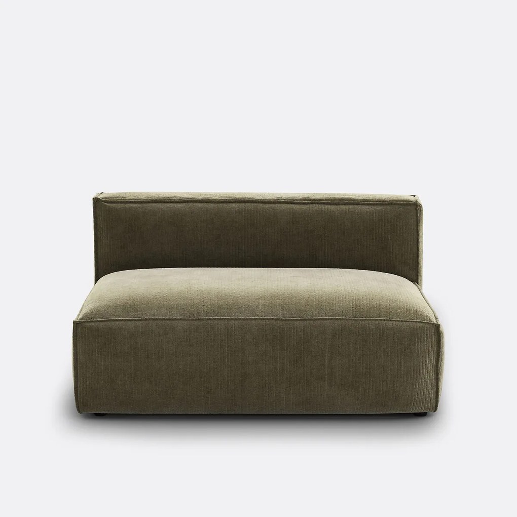 Bankelement voor modulaire bank, vintage ribfluweel, Seven