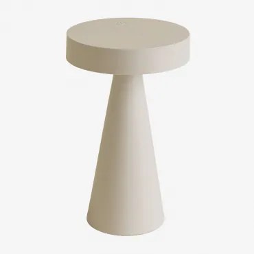 Draadloze Led-tafellamp Van Ijzer Catinca Tapioca Beige - Sklum